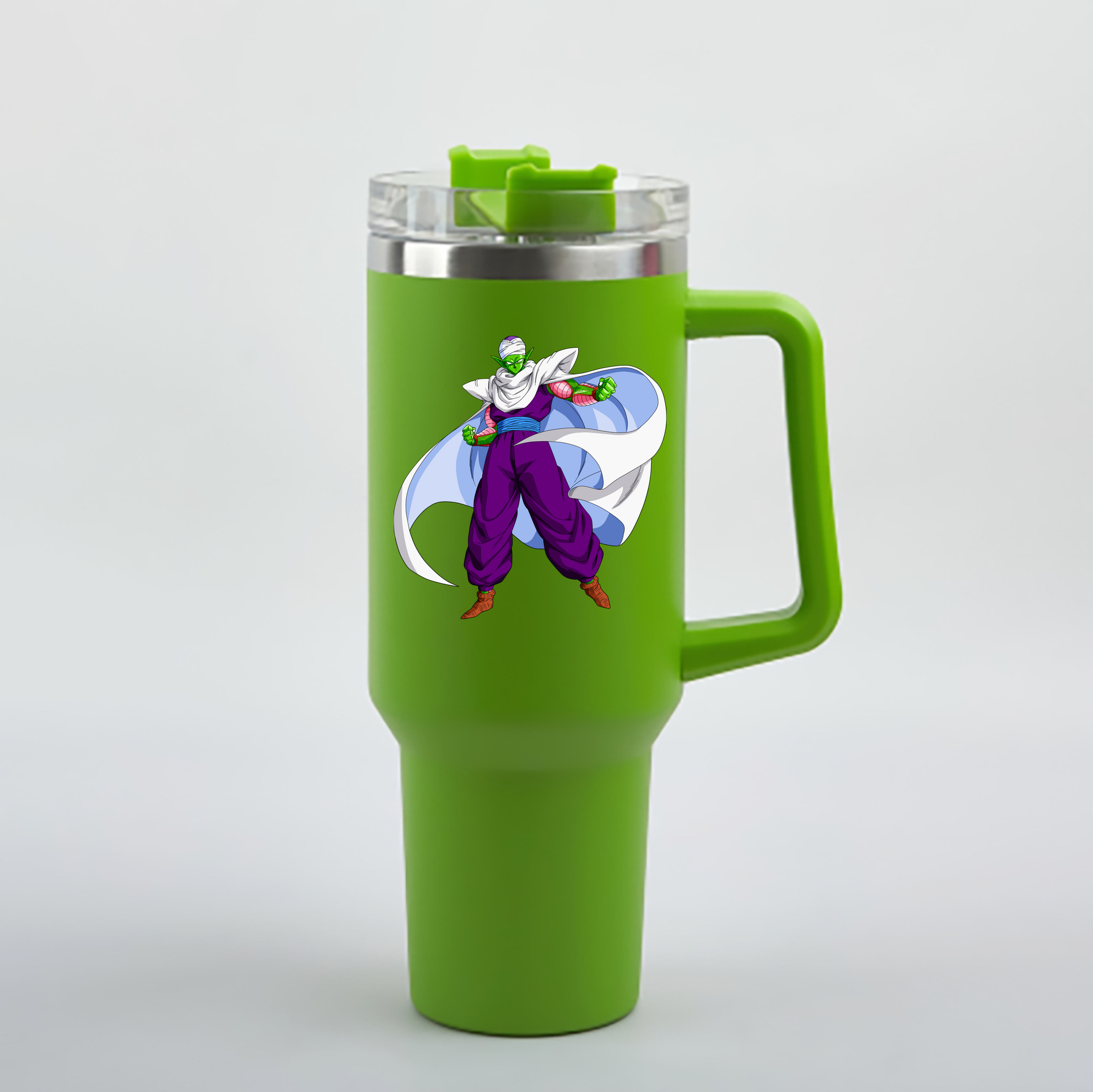 （画像用） ドラゴンボール ピッコロ DRAGON BALL Piccolo 1200mL車用タンブラー - クリスタルステッカー（プラスチックストロー付き）